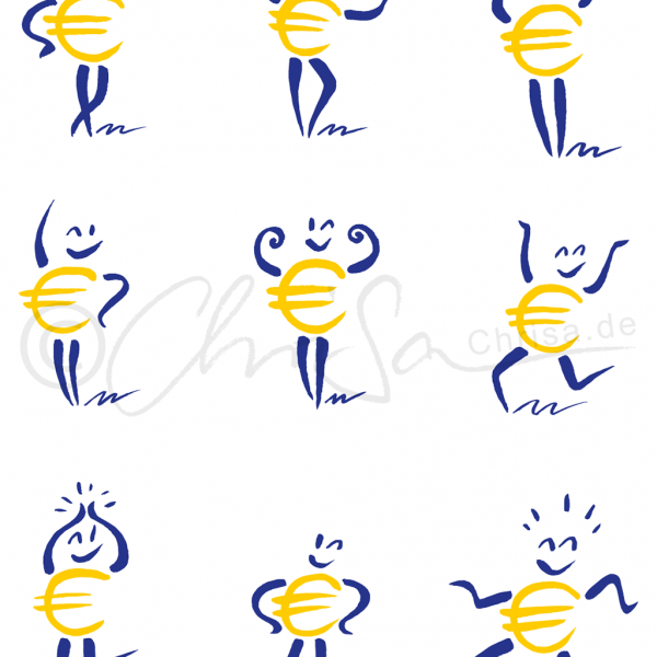 Euro-Maskottchen, Charakter-Design für Renault (D)