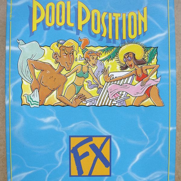 Illustration und Design des Brett-Spiels Pool Position, Titel-Illustration, FX/ Ravensburger Spiele